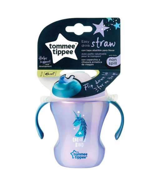 Tommee Tippee netekouci hrnecek se zaklapavacim brckem 7m+, 230 ml (One Of A Kind) b