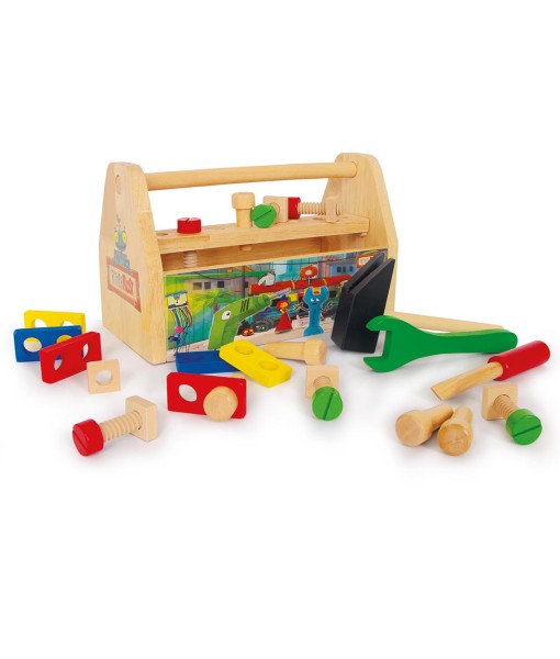 Legler dreveny pracovni box s naradim a