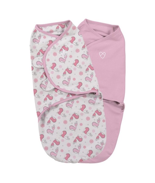 Summer Infant zavinovacka SwaddleMe Original (ruzova, ptacci), 2 ks a