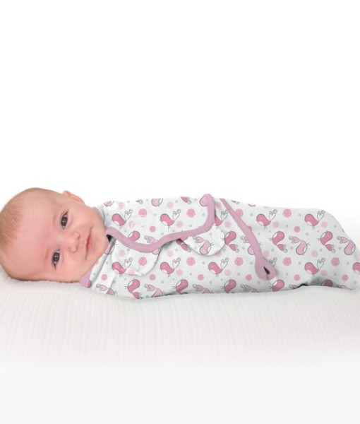 Summer Infant zavinovacka SwaddleMe Original (ruzova, ptacci), 2 ks b