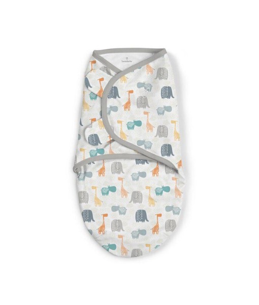 Summer Infant zavinovacka SwaddleMe Original (seda, zviratka z dzungle), 2 ks d