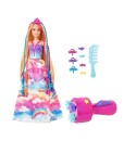 Mattel Barbie Dreamtopia princezna s barevnymi vlasy herni set a
