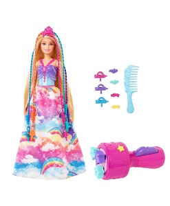 Mattel Barbie Dreamtopia princezna s barevnymi vlasy herni set a