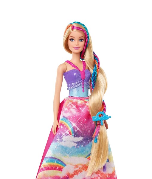 Mattel Barbie Dreamtopia princezna s barevnymi vlasy herni set e