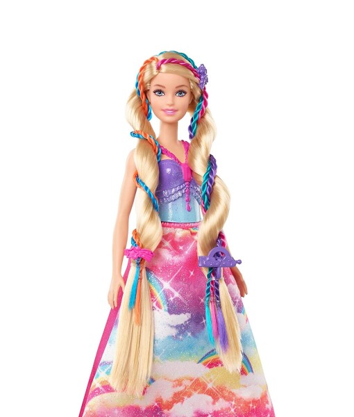 Mattel Barbie Dreamtopia princezna s barevnymi vlasy herni set f