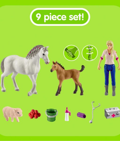 Schleich 42486 navsteva lekare u klisny a hribete e