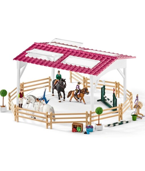 Schleich 42389 jezdecka skola s jezdci a konmi a
