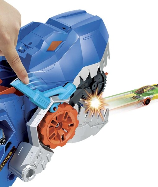 Hot Wheels City T-rex tahac se svetly a zvuky d