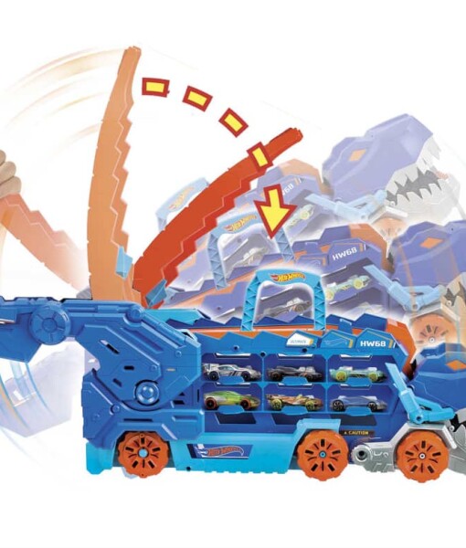 Hot Wheels City T-rex tahac se svetly a zvuky e