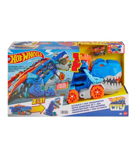 Hot Wheels City T-rex tahac se svetly a zvuky h
