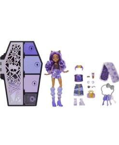 Mattel Monster High panenka Clawdeen Wolf s rakvi b