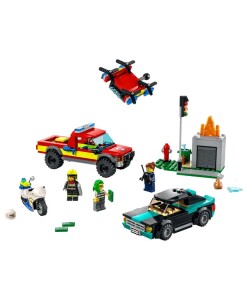 LEGO CITY 60319 hasici a policejni honicka a
