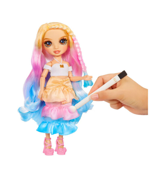 MGA Entertainment Rainbow High Watercolor & Create panenka s hnedyma ocima b