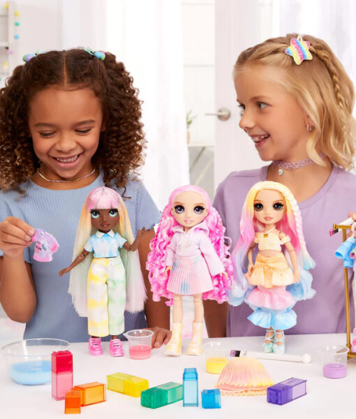 MGA Entertainment Rainbow High Watercolor & Create panenka s hnedyma ocima e