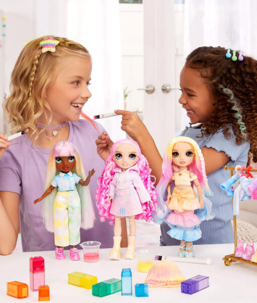 MGA Entertainment Rainbow High Watercolor & Create panenka s hnedyma ocima f