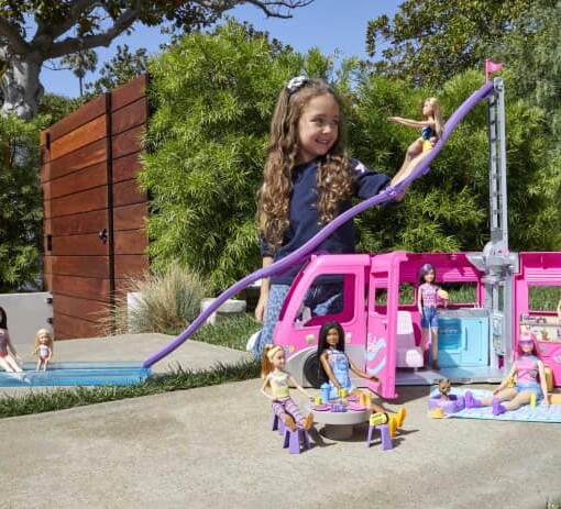 Mattel Barbie karavan snu s obri skluzavkou b